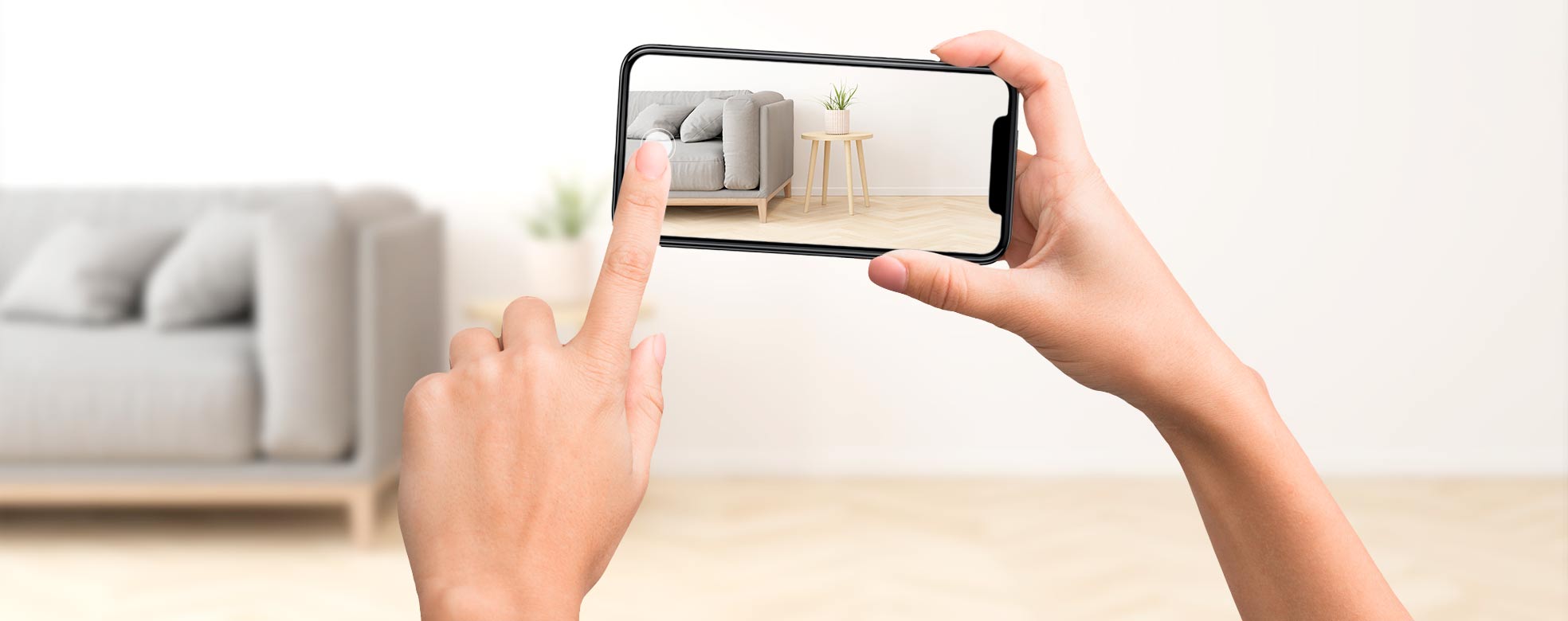 Smartphone filmt Wohnung